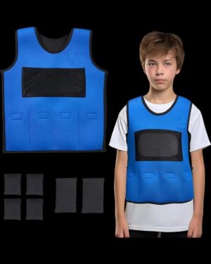 CHALECO LASTRADO SENSORIAL 6-7 AÑOS NEGRO