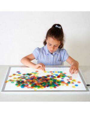 FICHAS TRANSPARENTES PARA MESA DE LUZ