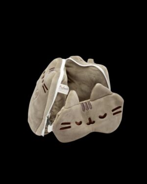 ALMOHADA DE VIAJE CON ANTIFAZ GATO