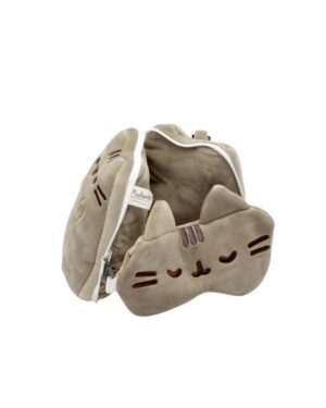ALMOHADA DE VIAJE CON ANTIFAZ GATO