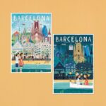 BARCELONA SKYLINE PUZZLE REVERSIBLE