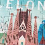 BARCELONA SKYLINE PUZZLE REVERSIBLE