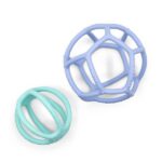 Pelotas Sensoriales de Silicona Azul y Menta