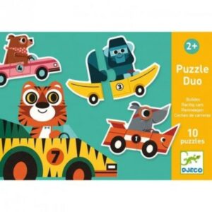 PUZZLE DUO COCHES DE CARRERAS